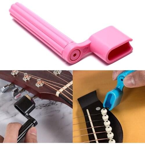 String Winder Plastic String Peg Winder Bridge Pin Puller Guitar Repair Tool
