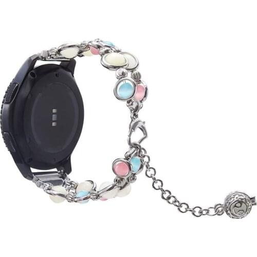 Watch band 22mm For Samsung Galaxy watch 46mm/42mm/active 2 gear S3 Frontier/huawei watch gt 2/2e Night Luminous Pearl Bracelet