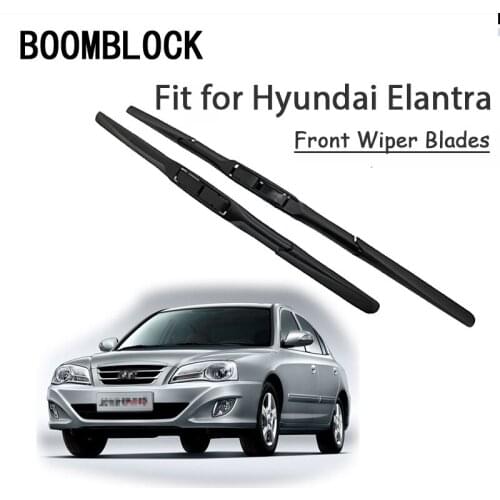 BOOMBLOCK 2PCS High Quality Front Windshield Wiper Blades For Hyundai Elantra XD HD MD 2015 2014-2000 Accessories