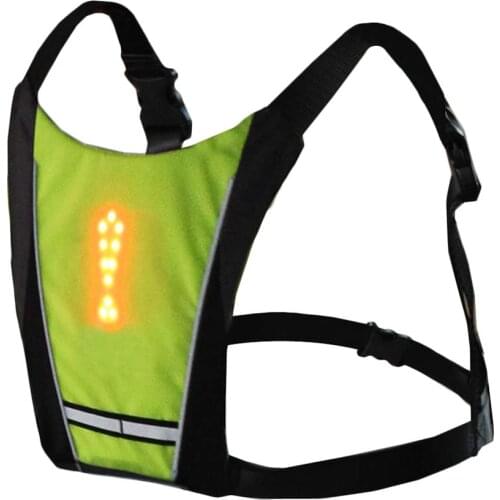 New 2020 LED Wireless cycling vest 20L MTB bike bag Safety LED Turn Signal Light Vest Bicycle Reflective Warning Vests with remo