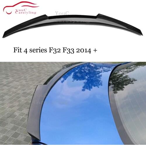 F32 F33 M4 Style Carbon Fiber Rear Spoiler for BMW 4 Series F32 F33 M4 F83 2014 + 420i 428i 430i Trunk Wing Boot Lip
