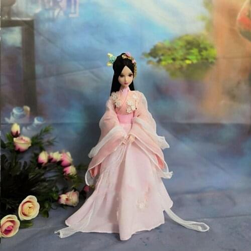 1/6 Figure Doll OB27 30cm Barbi Blyth 1/4 1/3 BJD Clothes Ancient Costume Hanfu Dress Outfit For BJD/SD Girl or Boy Doll B0267