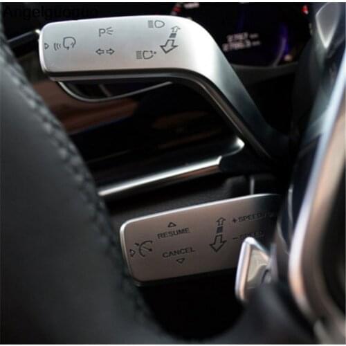 3 pcs Chrome ABS Car styling Car Wiper rod Cruise lever Cover Trim for Porsche Panamera 2017-2018