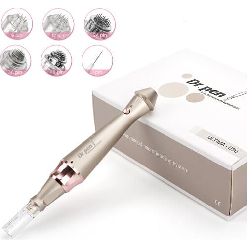 Dr Pen Ultima E30 Electric Mesotherapy Derma Pen Microneedling Dermapen Facial Treatment Beauty Machine with 12 Pcs Cartridges