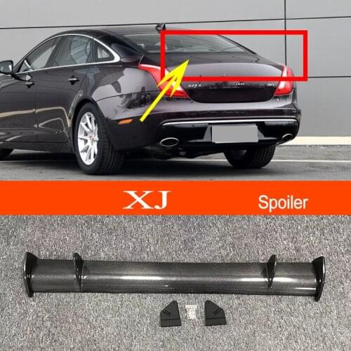 XJ Real Carbon Fiber GT-style Car-styling Sporty Rear Trunk Wing Spoiler for Jaguar XJ Sedan
