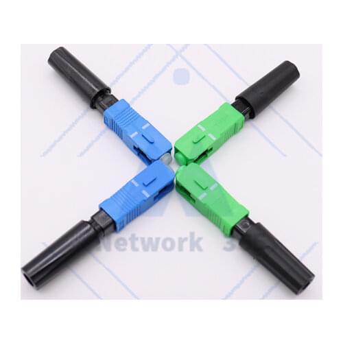 SC APC/ SC UPC Optical Fiber Cable FTTH Quick Connector Fast Cold Connection Adapter for CATV Network
