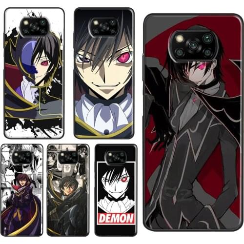 Lelouch Code Geass For POCO F3 F1 F2 M3 X3 Pro Phone Case For Xiaomi Mi 10T Pro Mi Note 10 Lite Mi 11 Ultra
