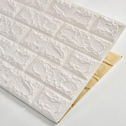 70cmX77cm PE Foam Decorative 3D Sticker Self Adhesive Wallpaper DIY Brick Living Room Kids Safty Bedroom Home Decor Wall Sticker