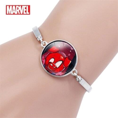 Disney Spiderman Bracelet Childrens Cartoon Marvel Gem Pendant Boys Cosplay Bracelet Accessories Kids Christmas Birthday Gifts