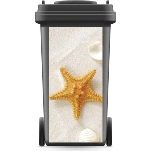 DIY Creative 3D Rubbish Bin Sticker Starfish Wall Mural Wall Print Decal Removable self adhesive Kitchen Accessories