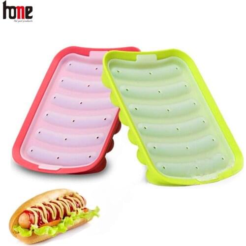 Sausage Molds Hot Dog Meat Non-Stick Food Grade Silicone DIY Handmade Ham Sausage Maker Kitchen Gadgets and Baking Accessories