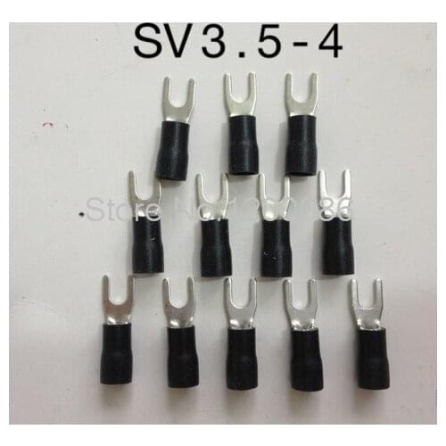 Cold-pressed terminal SV3.5-4 Fork-type pre-insulated terminal U-shaped terminal connection terminal SV3-4 Brass