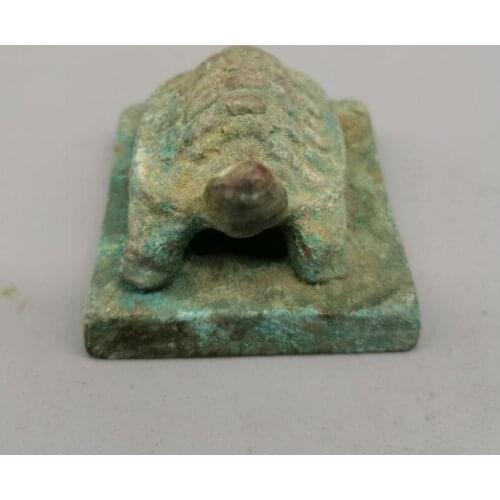 China archaize copper tortoise seal crafts statue