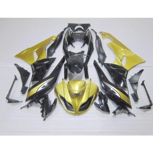 Fairing kits for Kawasaki ZX 6R 2009 2010 2011 2012 NINJA zx6r 09-12 black gold ABS plastic motorcycle aftermarekt fairings kit