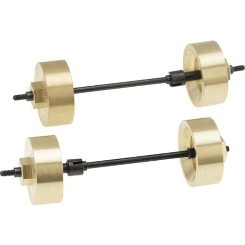 1 Set Brass Hex Adapters Wheel Axle for Axial SCX24 90081 SCX24 AXI00002 SCX24 AXI00001 DIY Assembly Accessories