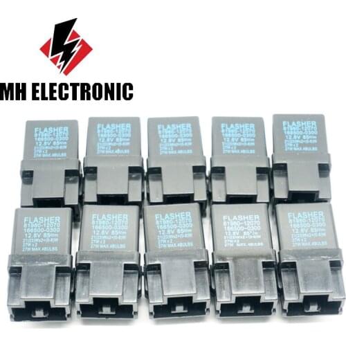 MH Electronic 10PCS 81980-12070 166500-0300 Flasher Relay Turn Signal For Toyota Corolla MR2 Camry RAV4 Hilux Hiace For Lexus