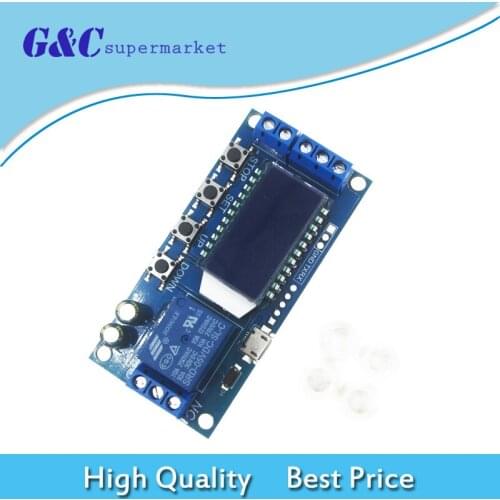 Micro USB 6-30V LCD Display triger relay Cycle Timer Control Switch Relay Module diy electronics