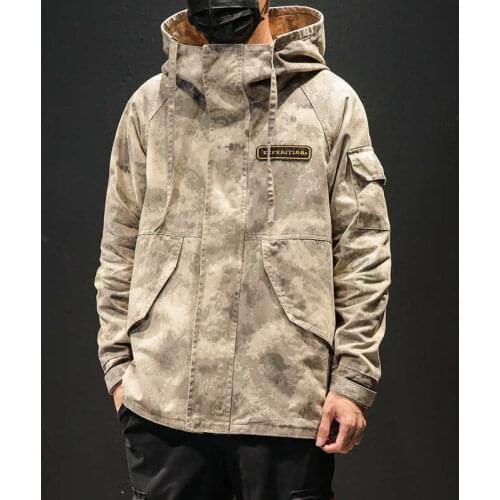 Autumn Men Hooded Coat Army Tactical Windbreaker Fashion Military Camouflage Jacket Male Loose Outerwear Brand Clothing