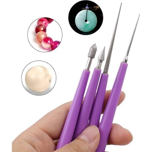URANN 4pcs/set Diamond File Needle Set Wood Rasp Lapidary Ceramic Tool Sharpening Gringding Carving Repair Cutting Files Kit