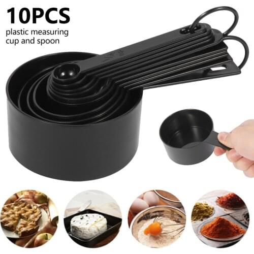 New 10pcs Kitchen Tools Measuring Spoons Set Teaspoon Coffee Sugar Scoop Cake Baking Measuring Cups Kitchen Cooking Baking Tools