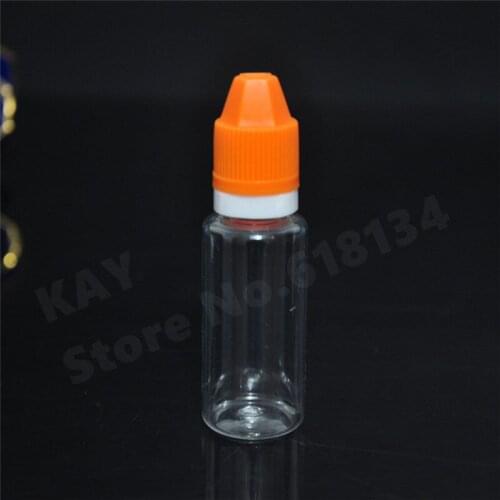 New item 3500pcs 20ml Transparent PET dropper bottle with long thin tips, 20ml plastic bottles for liquids