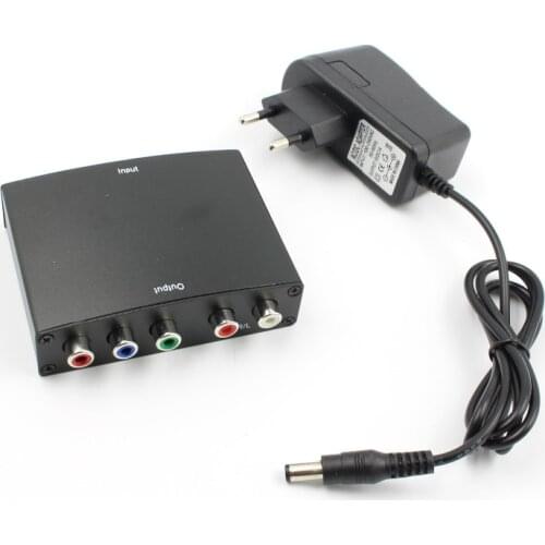 4K HDMI to 5RCA RGB Component YPbPr Video+R/L Audio Adapter Converter HD TV DVD