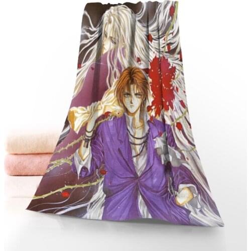 Angel Sanctuary Towel Printed Cotton Face/Bath Towels Microfiber Fabric For Kids Men Women Shower Towels 70X140cm