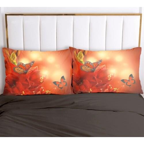 3D Pillowcase Pillow Case Custom 20x26in 20x36in Bedding For Wedding Flowers Decorative Pillow Cover Microfiber Home Textile