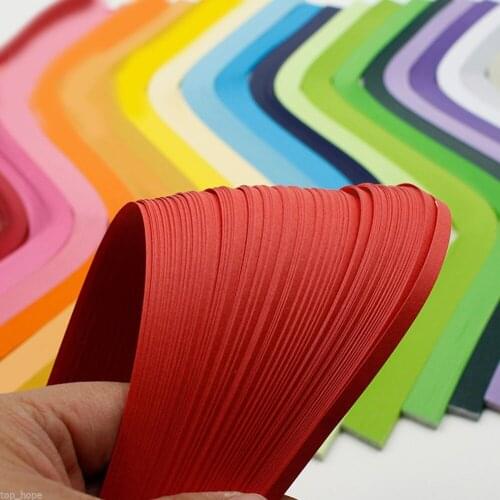 Multi Colors DIY 120 Stripes Hand Made Quilling Paper 5mm Width Solid Handcraft Origami Paper Craft Decoration Home Decor