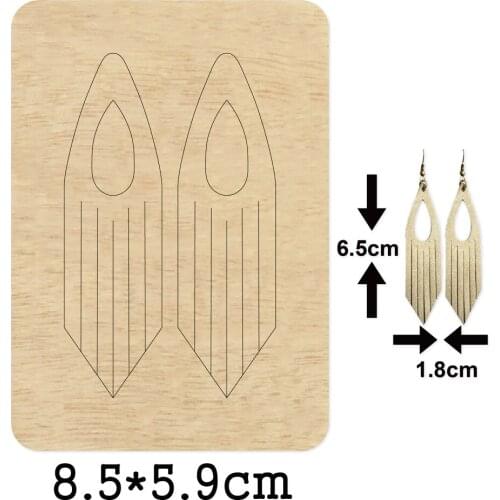 Tassel Dangler Earrings Cutting Dies New Die Cut &Wooden Dies Suitable for Common Die Cutting Machines on the Market 2020 New