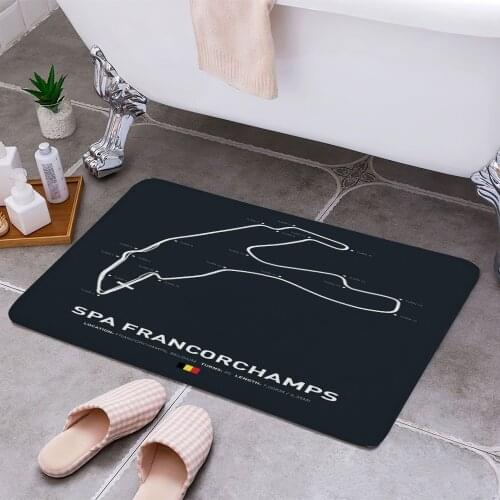 Spa Francorchamps Carpet Areas Rug Non-slip Floor Mat Rug 3D Printing Living Room Bedroom Door Mat Home Decoration