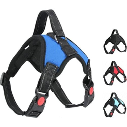 Pet Reflective No Pull Harness Dog Durable Adjustable Vest Breathable Polyester Harness For Small Large Dog Walking Pet Supplies