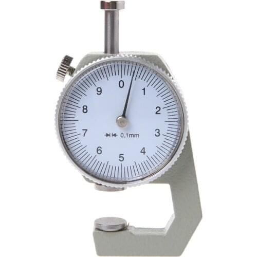 Dial Thickness Gauge 10 20mm Leather Paper Thickness Meter Tester Accuracy 0.1mm