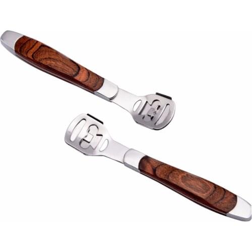 Foot Care Calluses Tools Planning Foot Dead Skin Pedicure Machine Device Stainless Steel Blade Wooden Handle Feet Health Care