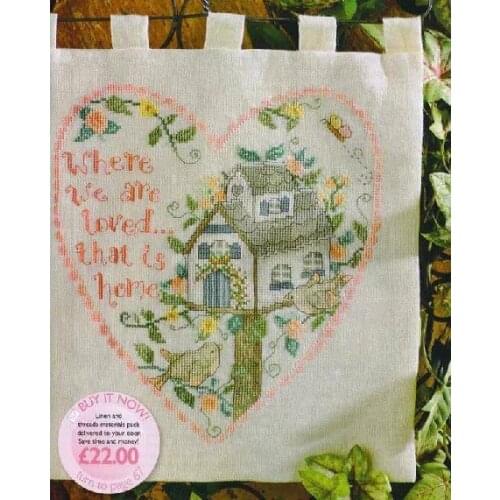 HIGH quality 14CT Cross Stitch Embroidery Sets Kits Bird Birds Nest Home 35*37cm CS-045ANI