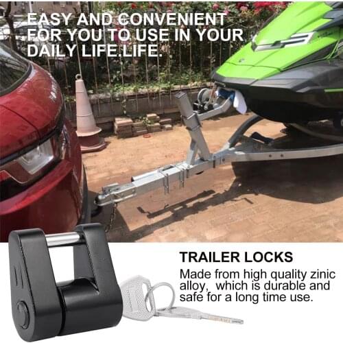 1 Pc Rust-resistance Trailer Hitch Lock Hook Lock for Cehicles A35