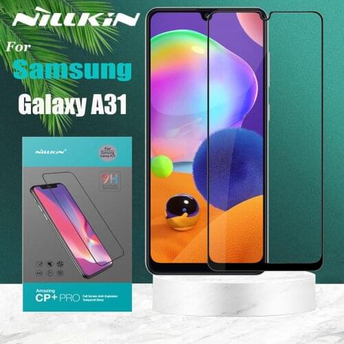 Nillkin for Samsung Galaxy A31 Tempered Glass Screen Protector 2.5D Full Coverage Clear Safety Protective Glass for Samsung A31