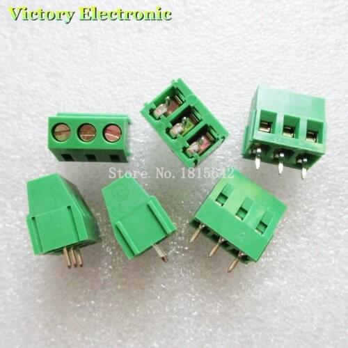 10PCS/LOT KF128-5.0-3P KF128-3P 300V 10A Screw 3Pin 5.0mm Straight Pin PCB Screw Block 26-14A WG