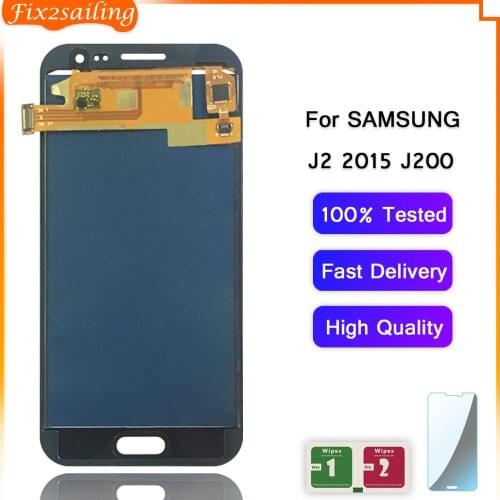 100% Tested Working High Quality LCD Display Touch Screen Assembly For Samsung Galaxy J2 2015 J200 J200F J200Y J200H