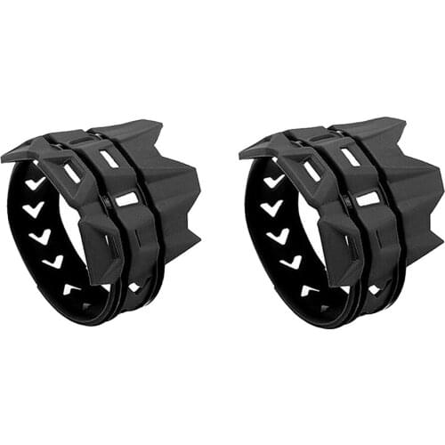 2pcs Motorcycle Exhaust Muffler Protector Heat-resistant F/ Dirt Bike Black