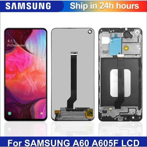 6.3'' Original For Samsung Galaxy A60 LCD Display SM-A606F/DS SM-A6060 Touch Screen Digitizer Assembly For samsung A60 LCD