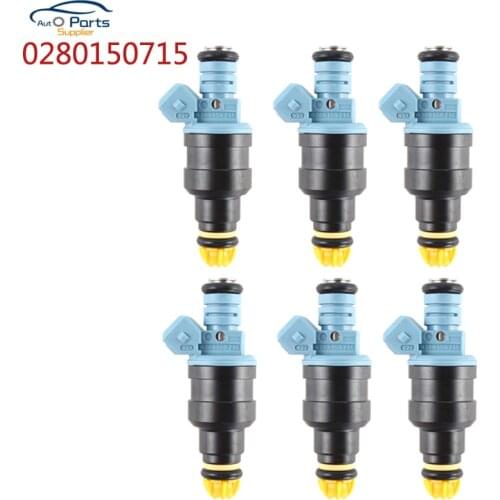 6PCS New High Quality Fuel Injector For 1987-1991 BMW 325 525 2.5L L6 0280150715 0280150716 0280150941