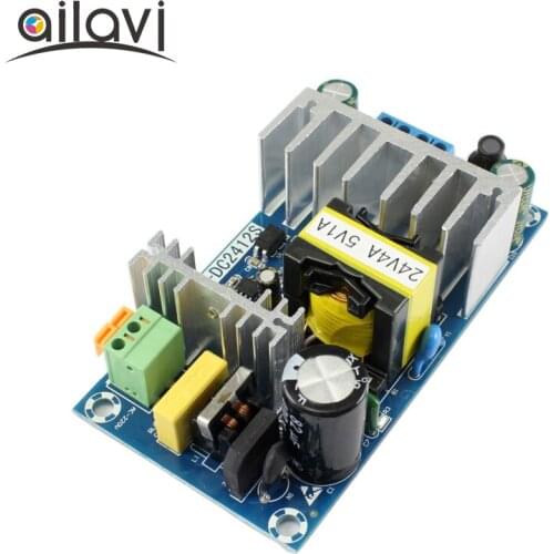 AC-DC Switching Power Supply Module AC110 V 220V To DC24V4A 5V1A High Power Dual Output Power Supply Board 120W