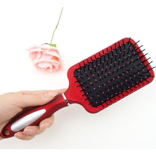 Anti-static Massage Combs Styling Tools Shower Electroplate Detangling Hair Brush Comb for Salon Styling Women Girls Hair