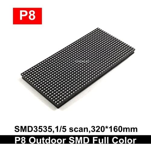Free Shipping P8 Outdoor SMD Full Color Led Display Module Big Size 320*160mm Video Panel