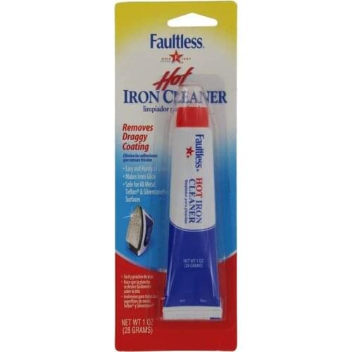 Faultless Hot Iron Plate Cleaner Iron Stain Burn Remover Soleplate Fluid Tube28 g