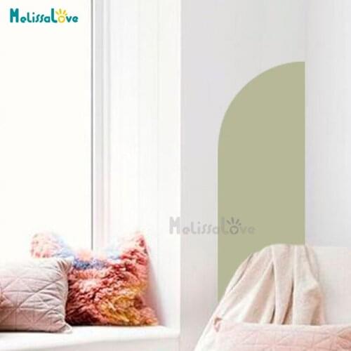 Big Size Geometric Boho Half Arch Kitchen Living Room Bedroom Home Decal Removable Vinyl Wall Sticker Mural Custom Color BD767