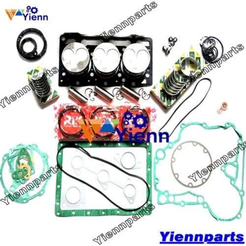 D1503 Overhaul Rebuild Kit for Kubota Diesel Engine Piston Kit With RIng Bearing Set Full Gasket Kit