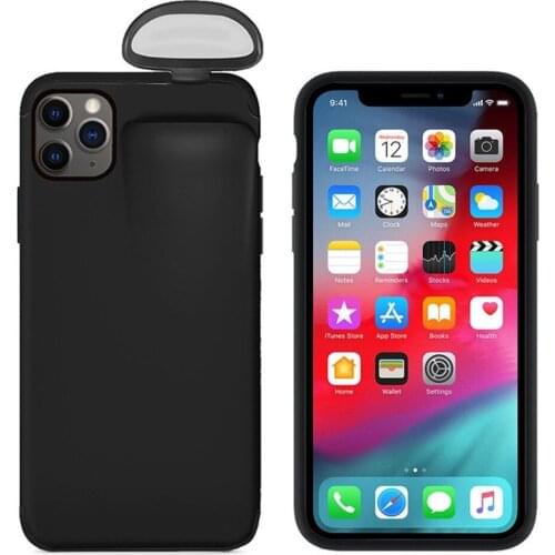 For IPhone 11 Pro Max Phone Case Earphone Storage Box for IPhone XR XS 8 7 Plus 6 Holder Storage Phone Case