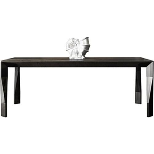 Italian rock board dining table and chair combination high-end designer luxury light luxury modern minimalist dining table recta